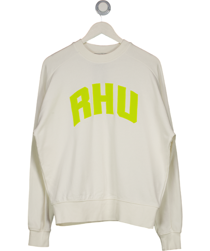 ZARA Rhu White Crew Neck Jumper UK S