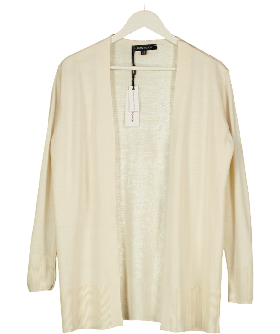 Urban Touch Cream Knitted Loungewear Cardigan UK S