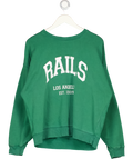 RAILS Green Logo Anniversary Logo Sweatshirt UK M