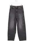 M&S Black Wash High Waisted Carrot Leg Ankle Grazer Jeans UK 8