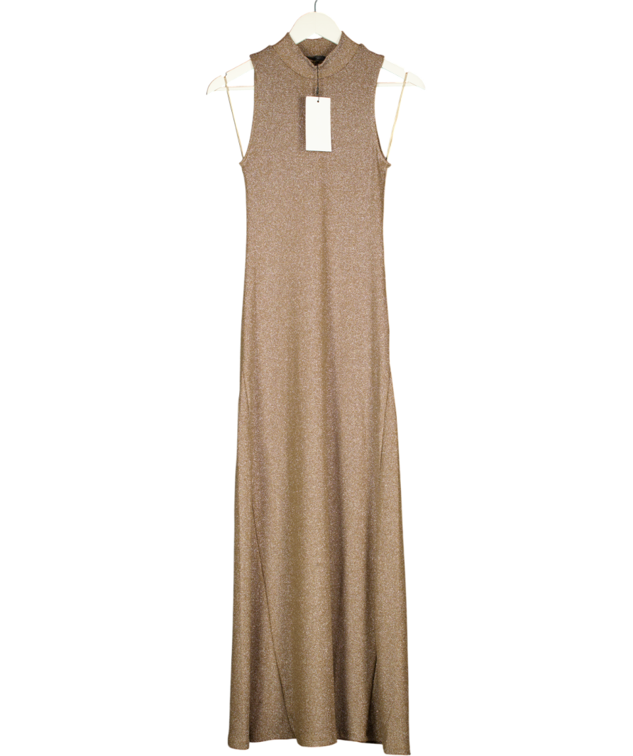 ZARA Metallic Thread Sleeveless Dress UK S