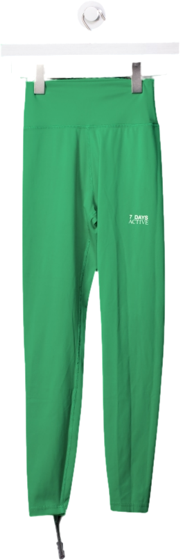 7 Days Active Green Signature Tights UK XS