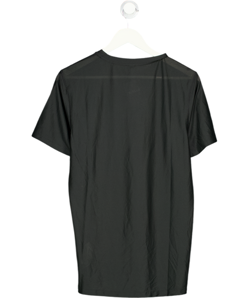 adidas Black Own The Run Short Sleeve Running Top UK S