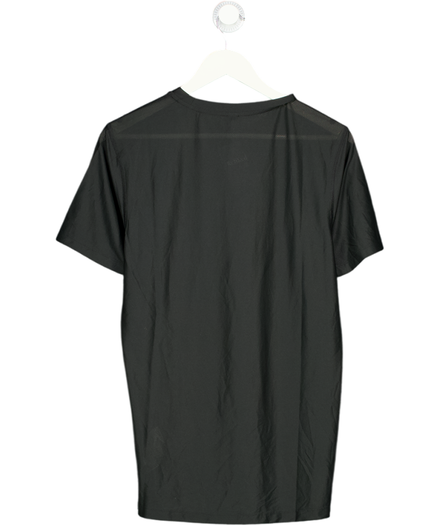adidas Black Own The Run Short Sleeve Running Top UK S