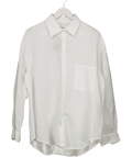 AEXE White Linen Woven Oversize Shirt UK S - Reliked