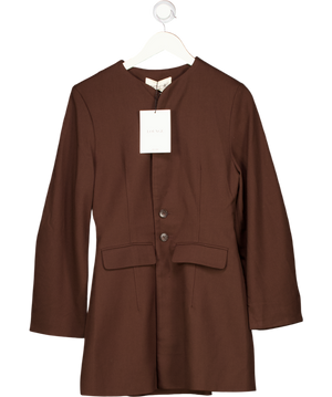 LOUNGE Chocolate Brown Structured Blazer Dress UK 10
