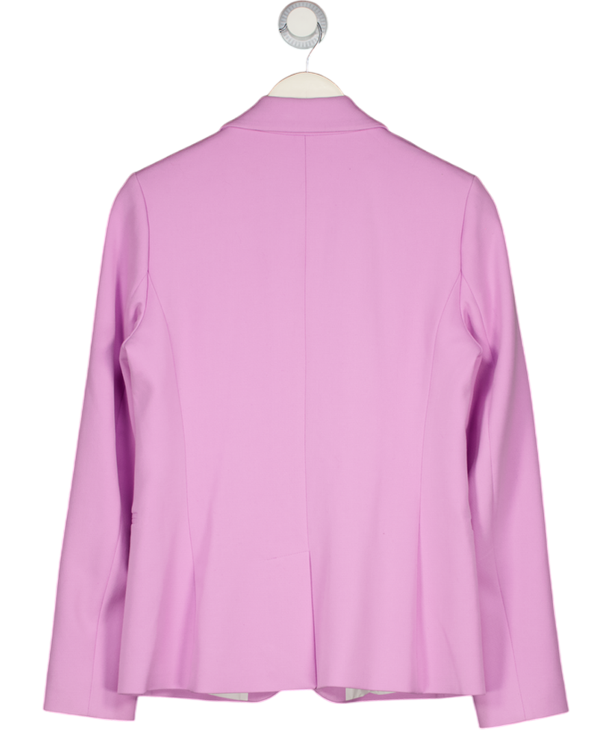 FRENCH CONNECTION Lilac Purple Single Breasted Crepe Bazer UK 10