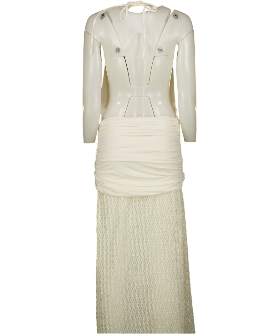 White Fox White Maxi Dress UK M