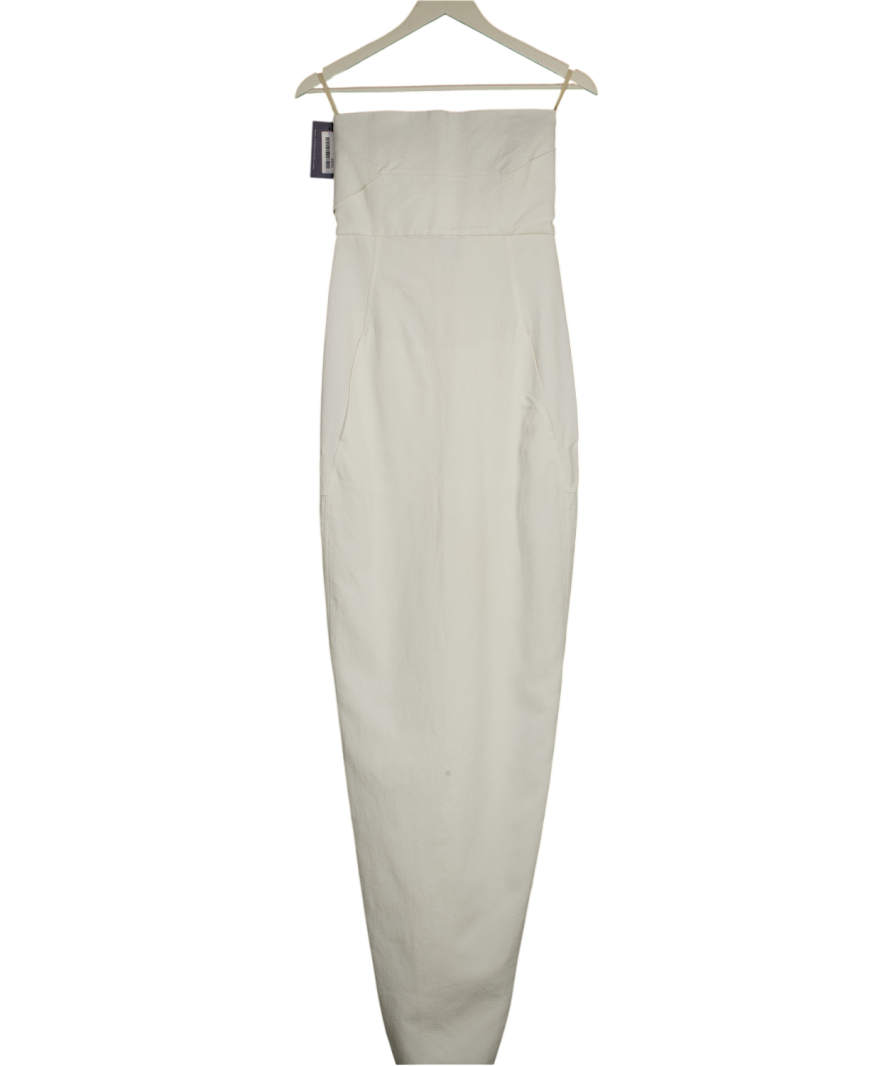 Rick Owens Milk White Bustier Gown UK 8