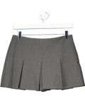 ZARA Grey Pleated Mini Skort UK S