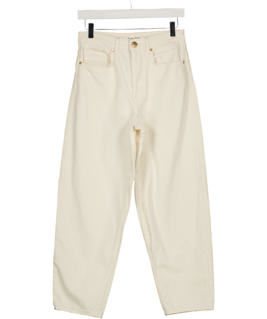 Phase Eight Cream Sophia Barrel Jeans UK 8
