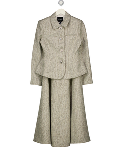 NANA JACQUELINE 2-piece Vanessa Grey Sparkle Tweed Blazer And Skirt Set UK M