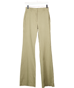 JOSEPH Olive Green Tafira Gabardine Stretch Trousers Fr32 UK 4