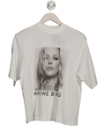 Anine Bing White Avi Tee Kate Moss UK XS