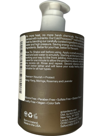 Act+Acre Plant-Derived Cold Processed Cleanse Shampoo 10oz