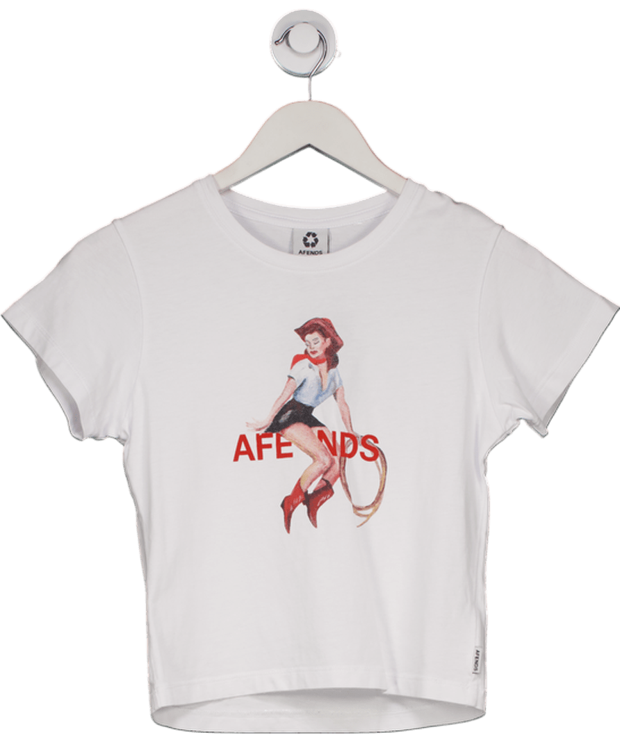 AFENDS White Sweet West - Baby Tee Cowgirl UK S - Reliked