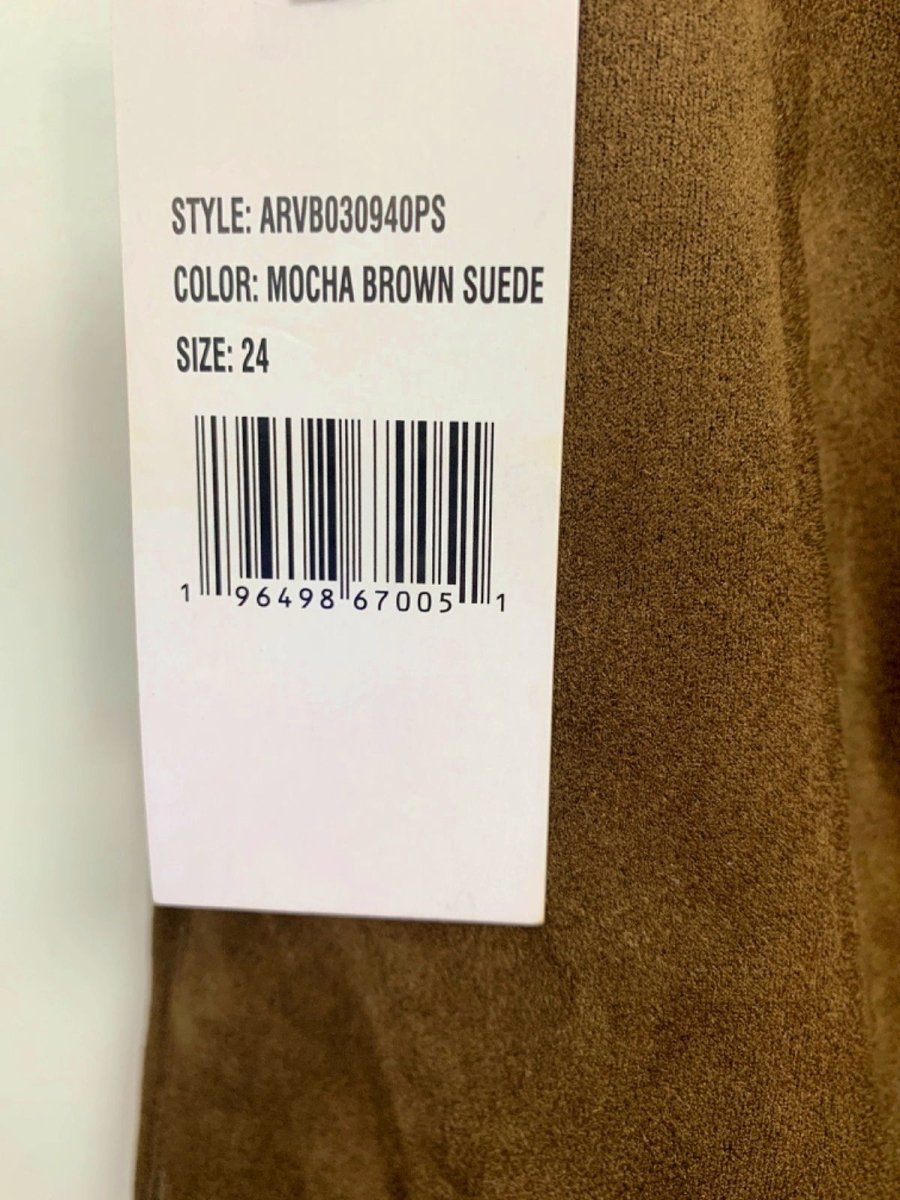 AFRM Mocha Brown Suede The Lace Up Micro Mini Benji W24 - Reliked