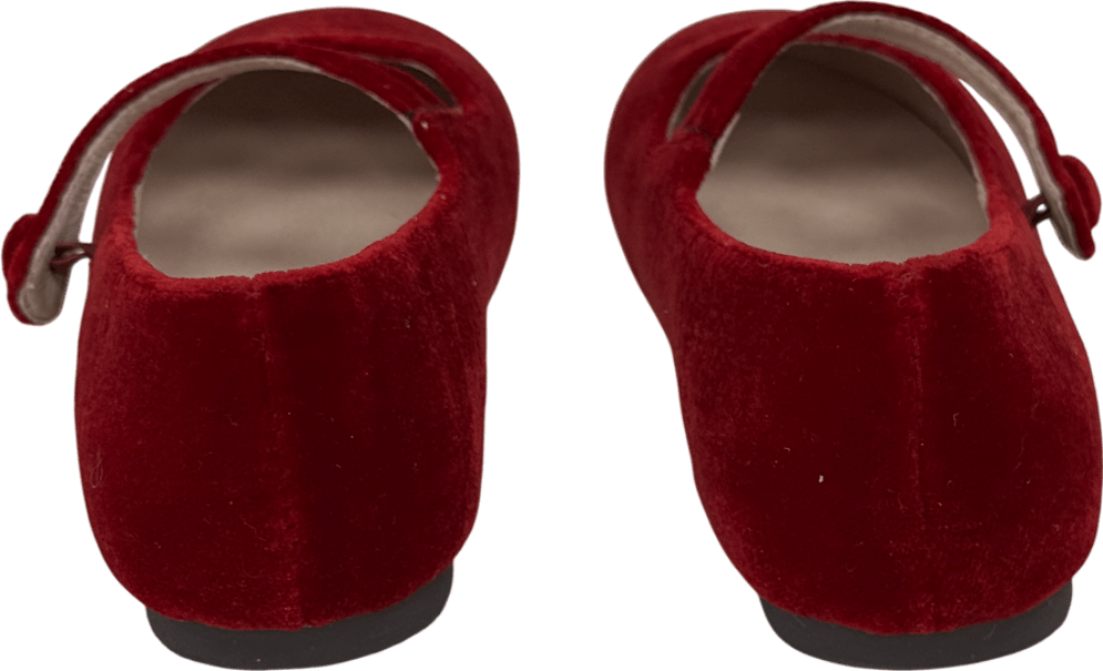 Age of innocence Elin Velvet Red Shoes UK 11.5 EU 30 👼 - Reliked