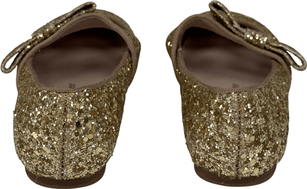 Age of Innocence Metallic Gold Mia Glitter Silver Shoes Sale Price UK 11 EU 29 👼 - Reliked