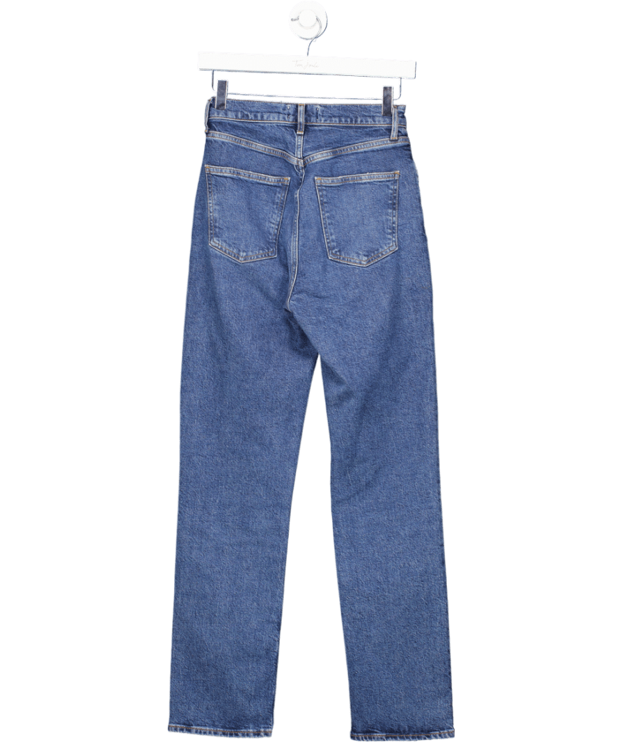 AGOLDE Blue High - rise Stovepipe Stretch Jeans W24 - Reliked