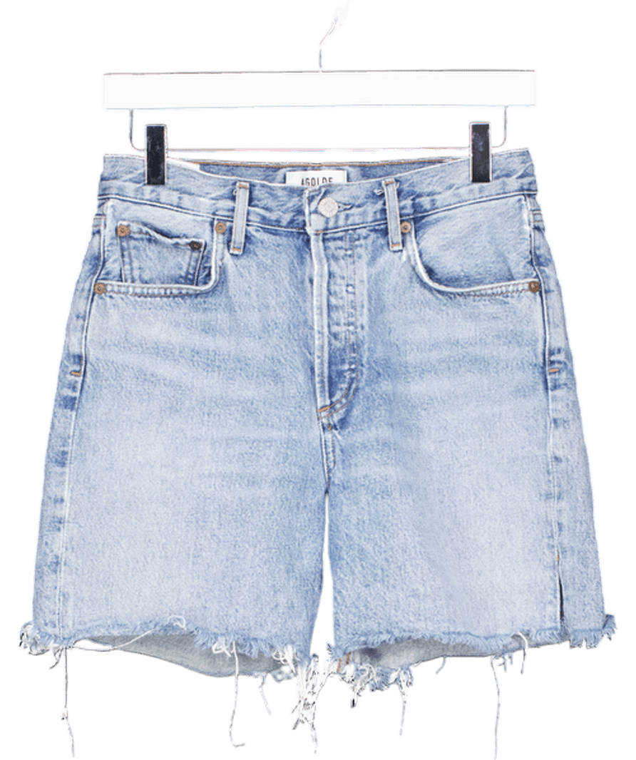 AGOLDE Light Blue Denim Rumi Short W25 - Reliked