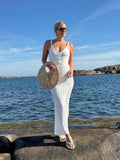 Agua Bendita White Theodora Skirt Tales Maxi Skirt UK M - Reliked