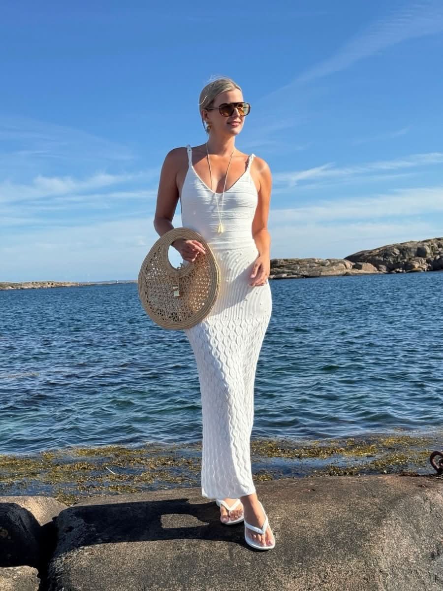 Agua Bendita White Theodora Skirt Tales Maxi Skirt UK M - Reliked