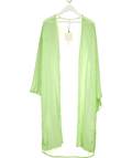 Aguaclara Lime Green Chiffon Kaftan Cover - up One Size - Reliked
