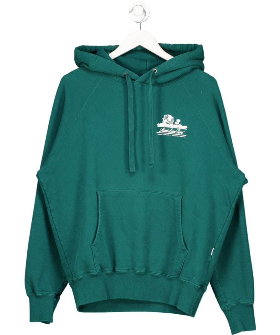 Aimee Leon Dore Green Logo Hoodie UK M - Reliked