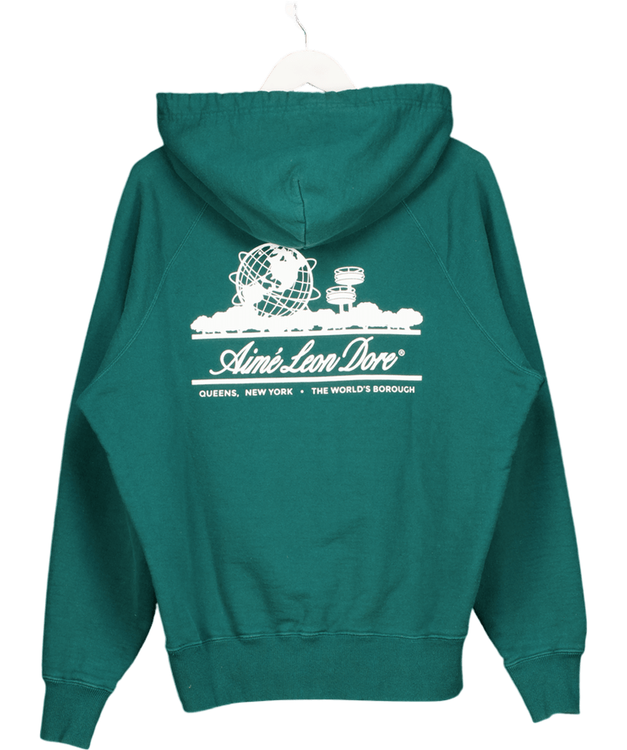 Aimee Leon Dore Green Logo Hoodie UK M - Reliked