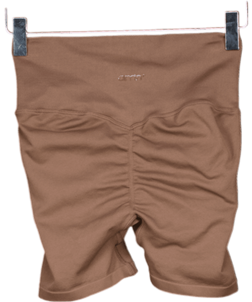 Aimn Brown Shape Seamless Hotpants UK S - Reliked