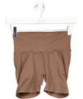 Aimn Brown Shape Seamless Hotpants UK S - Reliked