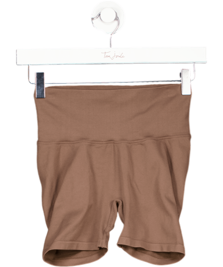 Aimn Brown Shape Seamless Hotpants UK S - Reliked