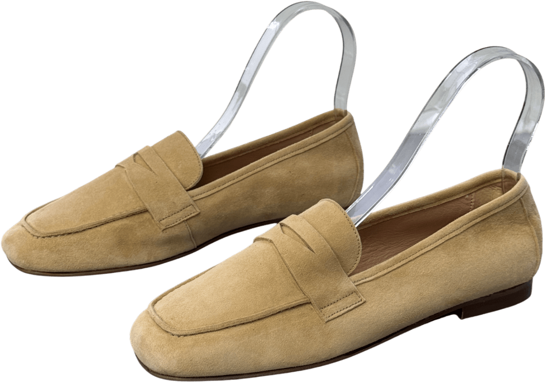 Air & Grace Beige Luxury Suede Loafers UK 5 EU 38 👠 - Reliked