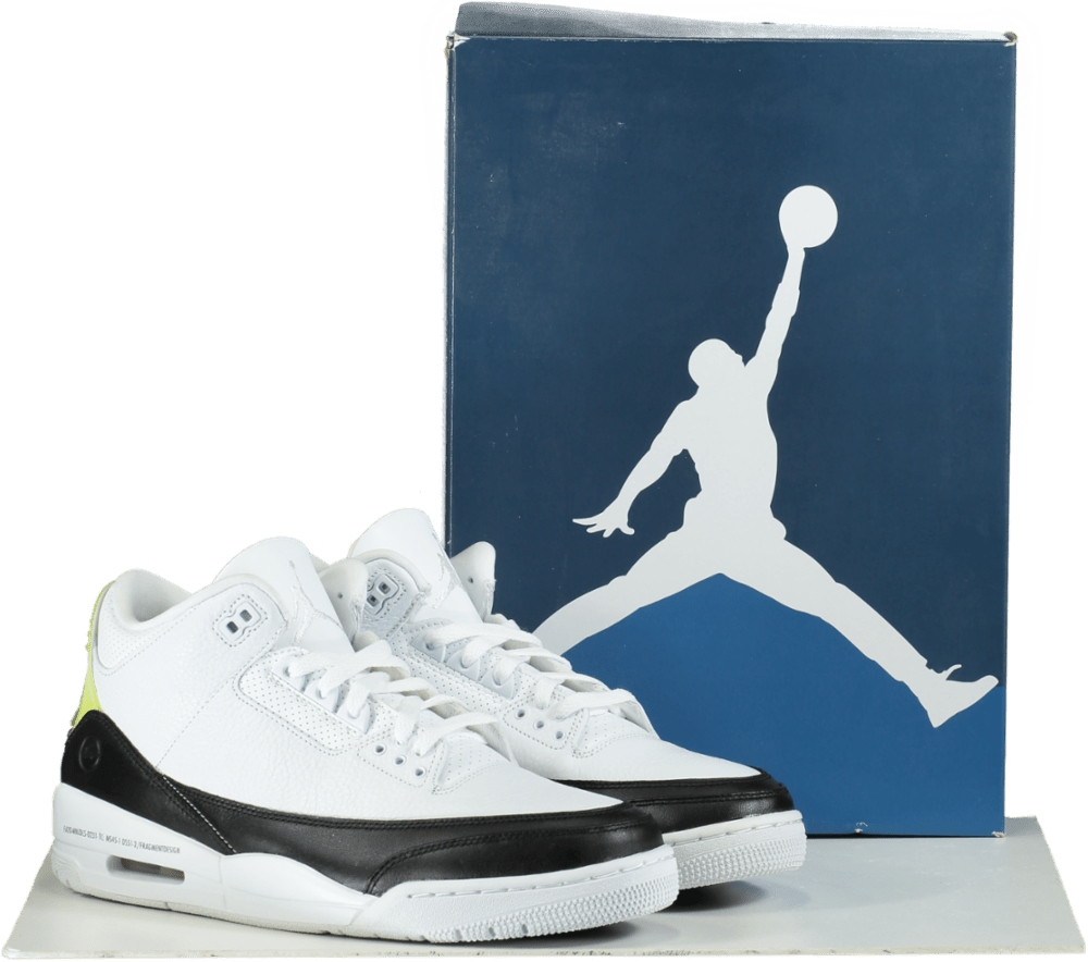 Air Jordan DA3595 White/Black Retro 3 SP Trainers 👟 UK 11 👟 - Reliked