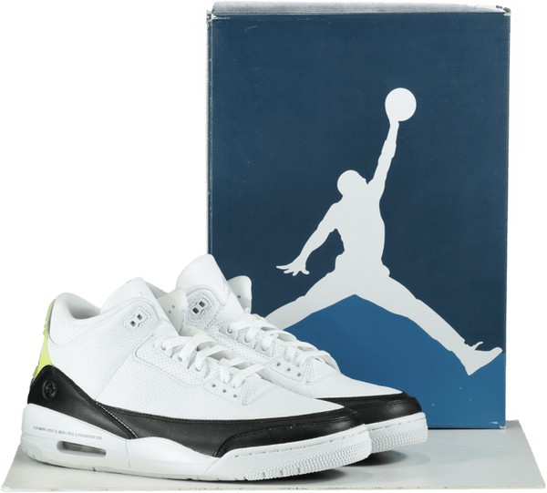 Air Jordan DA3595 White/Black Retro 3 SP Trainers UK 11.5