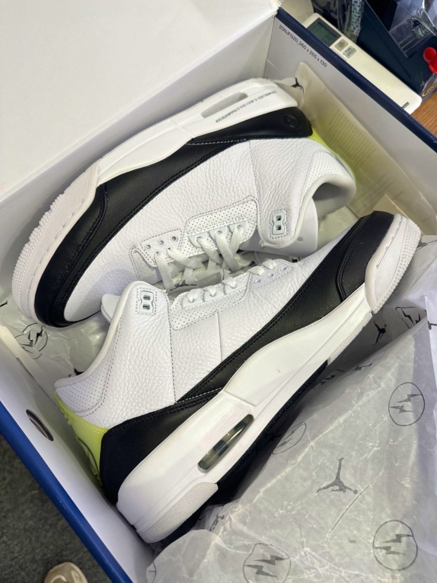 Air Jordan DA3595 White/Black Retro 3 SP Trainers 👟 UK 11.5 👟 - Reliked