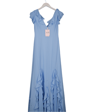ALB Blue Ruffle Maxi Dress UK XS/S