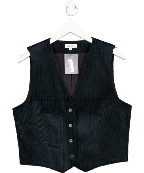 Albaray Navy Blue Jumbo Cord Waistcoat UK 14 - Reliked
