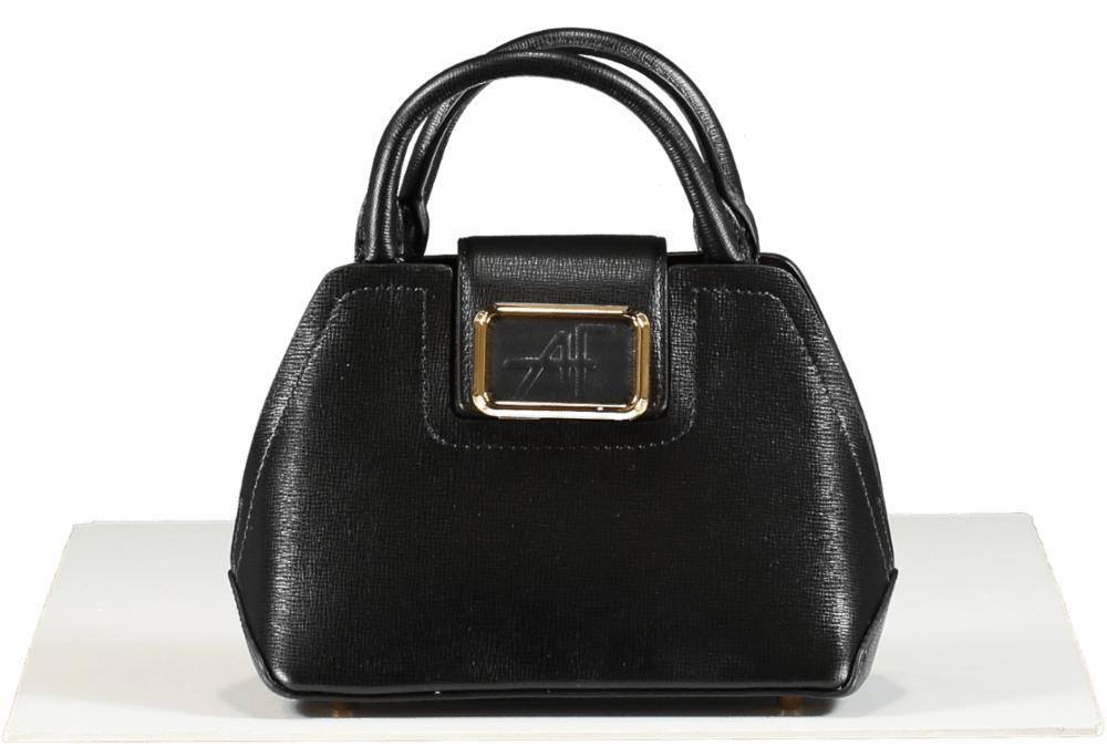 Alberta Ferretti Black Mini Albi 33 Leather Handbag - Reliked