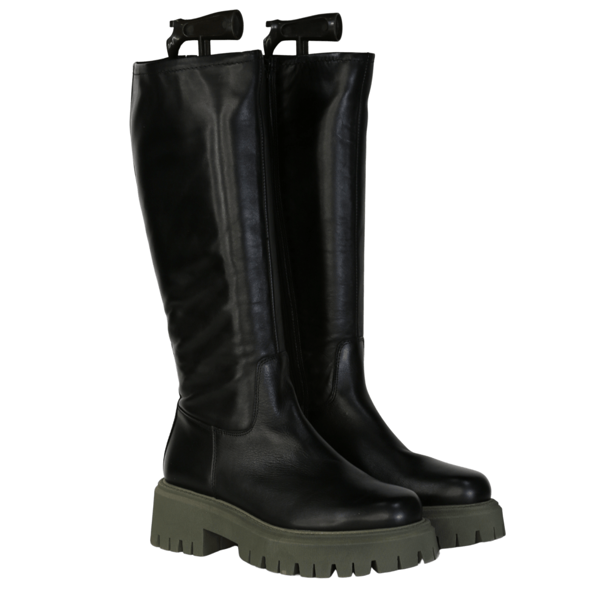 Aldo Black Loran Leather Knee High Boots UK 8 EU 41 👠 - Reliked