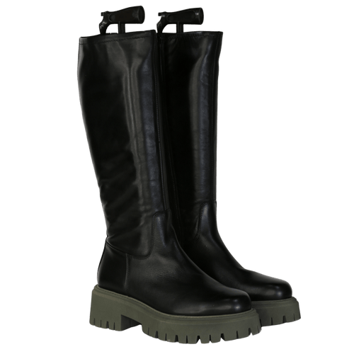 Aldo Black Loran Leather Knee High Boots UK 8 EU 41 👠 - Reliked