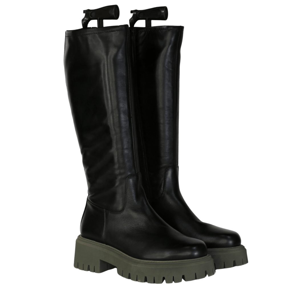 Aldo Black Loran Leather Knee High Boots UK 8 EU 41 👠 - Reliked