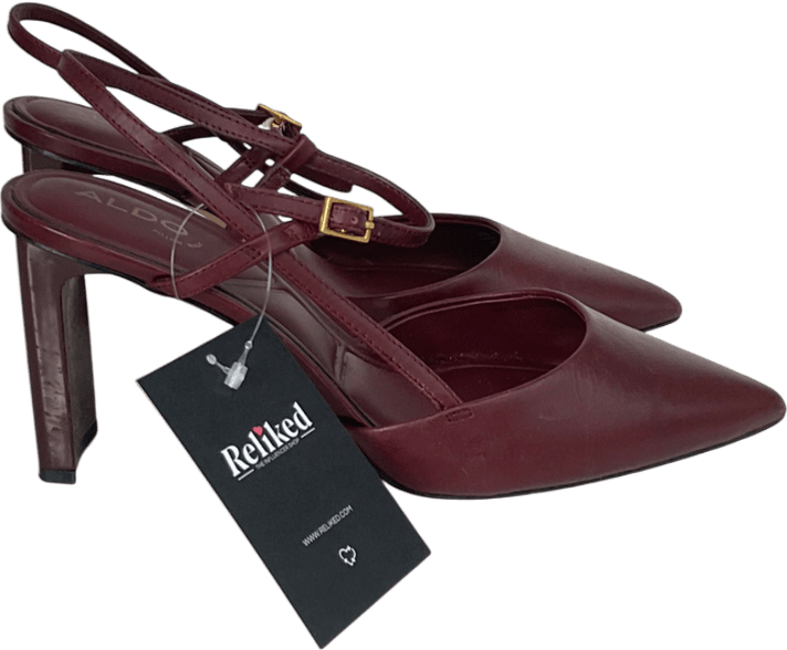 Aldo Purple Darabriver Leather Heeled Shoes UK 5 EU 38 👠 - Reliked