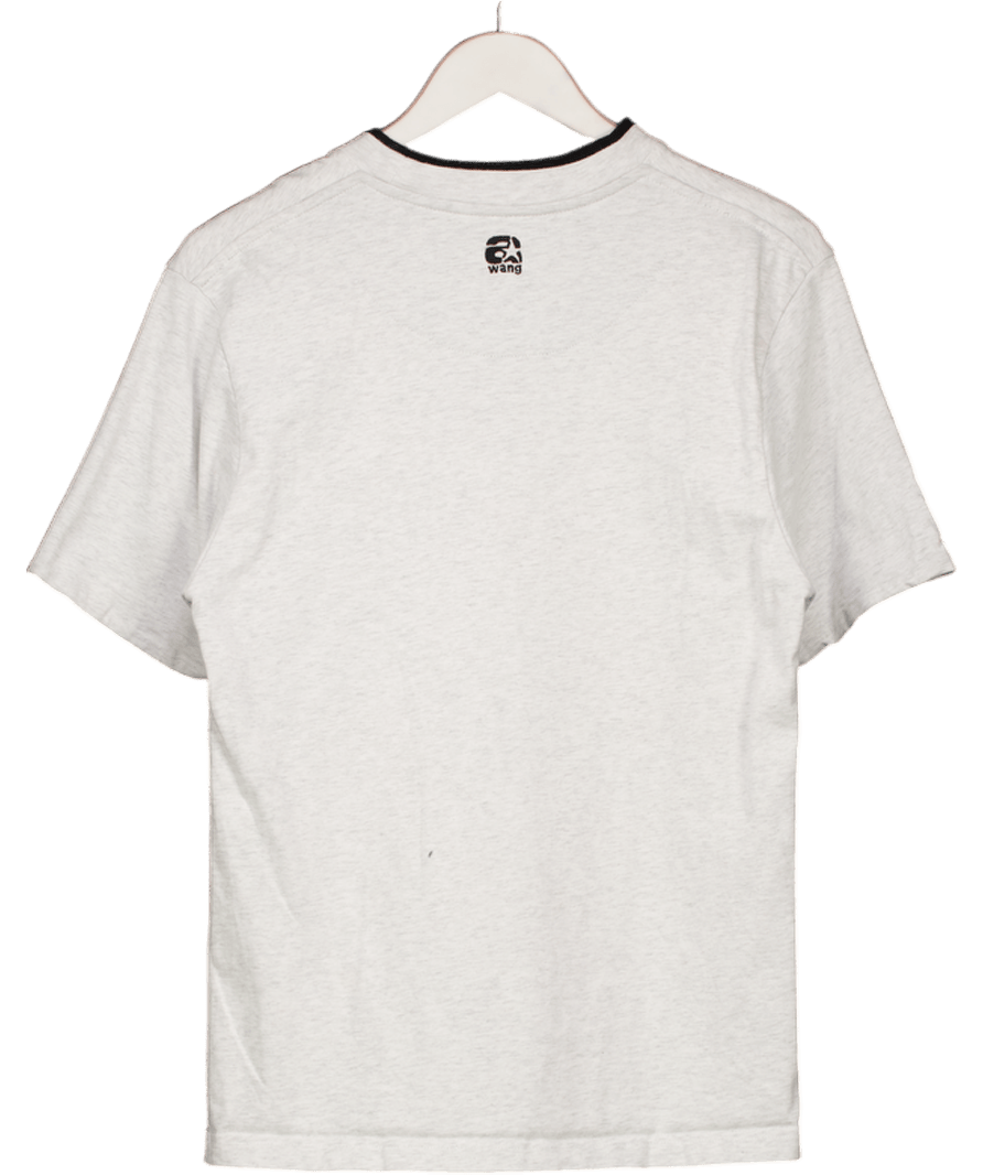 Alexander Wang Grey Printed Double T-shirt UK S - Reliked