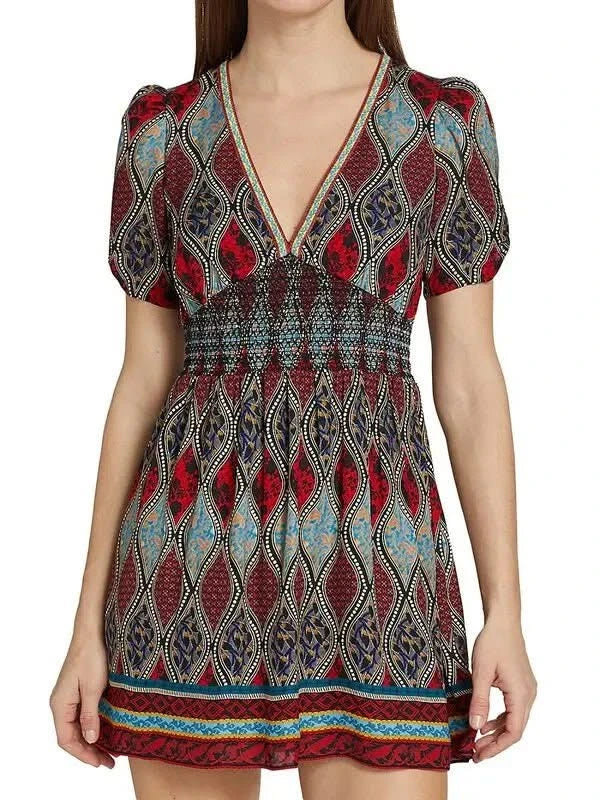 Alice + Olivia Jewel Multi Printed Dress Size UK 8 - Reliked