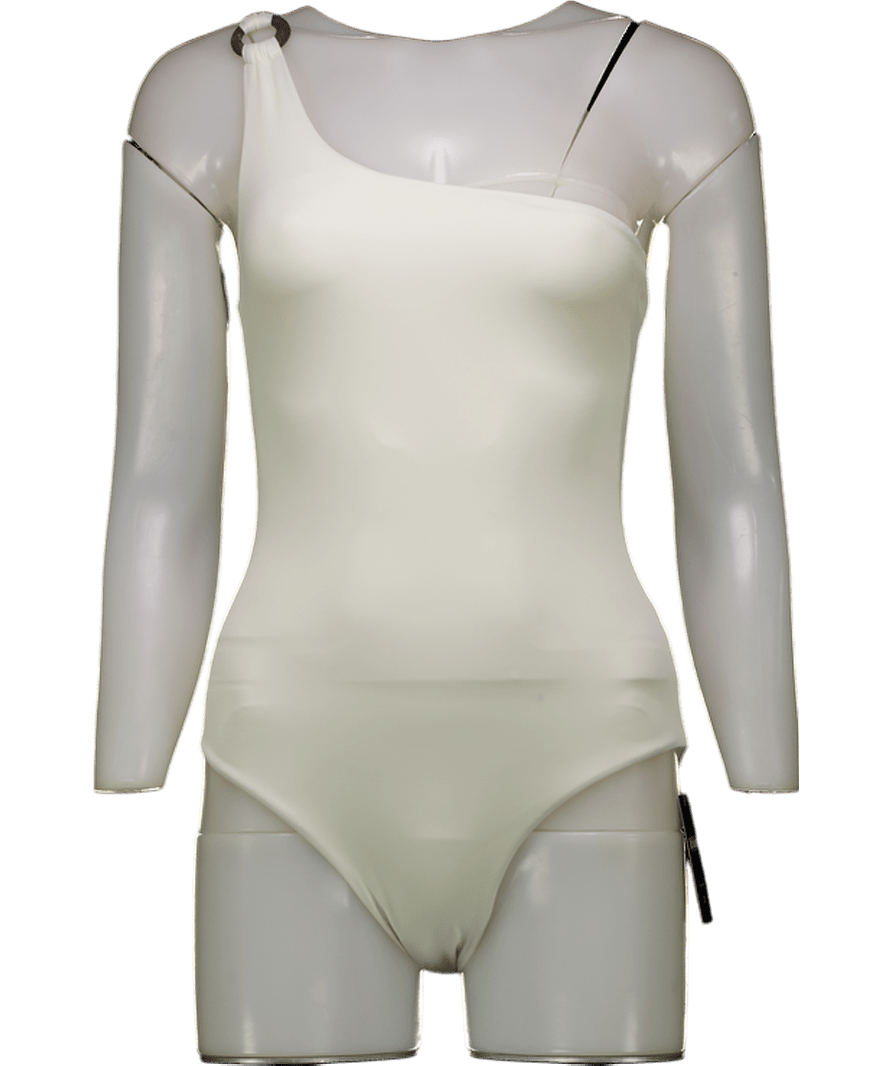 Alicia Swim Cream Jodie Coco One - piece Swimsuit UK S - Reliked