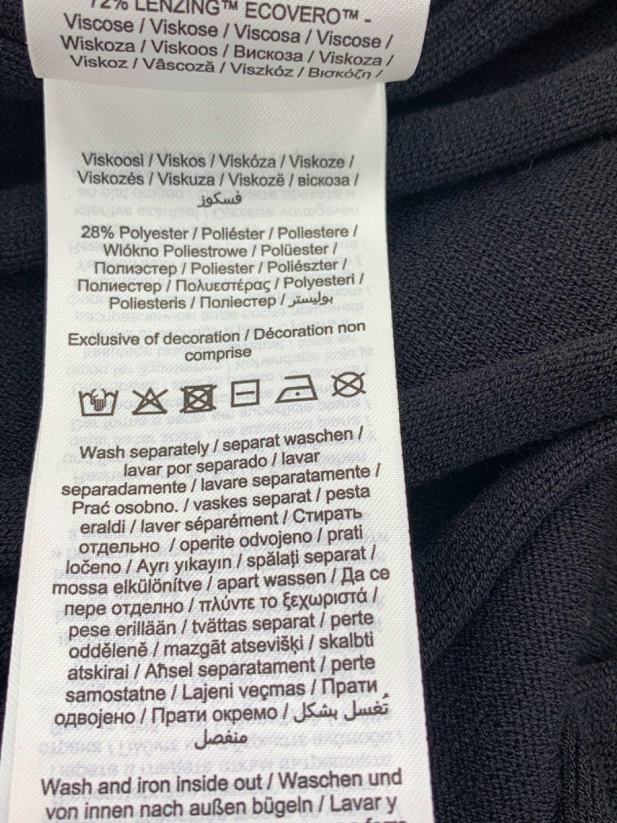 Aligne Black Mermaid V - neck Knitted Dress UK L - Reliked