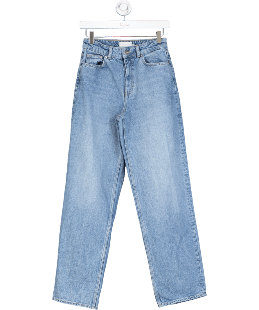 Aligne Blue High Rise Straight Leg Jeans W26 - Reliked