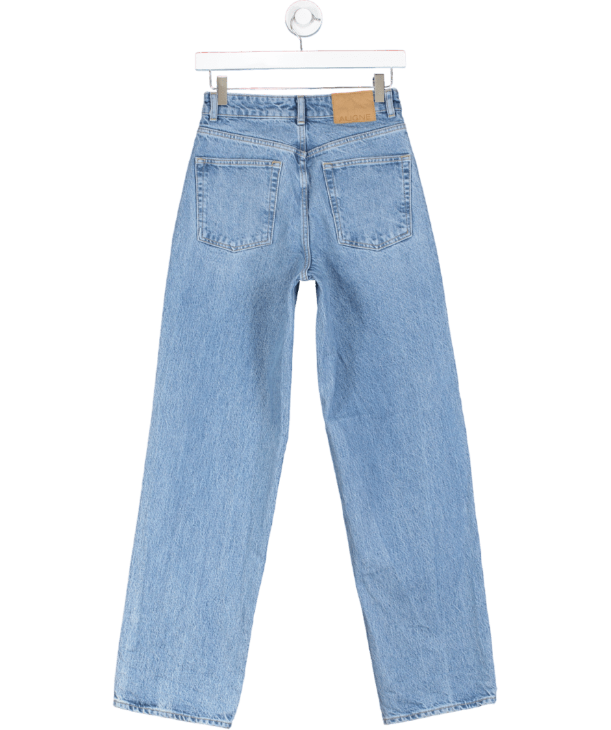Aligne Blue High Rise Straight Leg Jeans W26 - Reliked